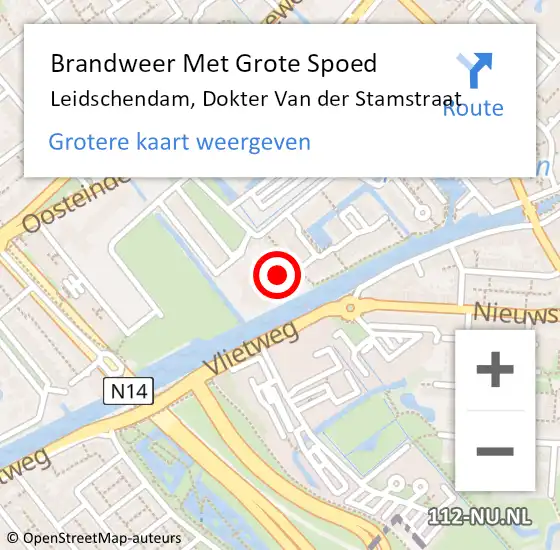 Locatie op kaart van de 112 melding: Brandweer Met Grote Spoed Naar Leidschendam, Dokter Van der Stamstraat op 27 februari 2024 00:40