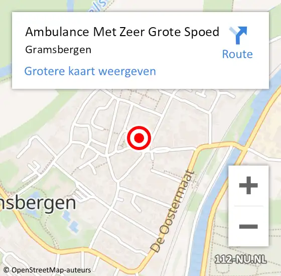 Locatie op kaart van de 112 melding: Ambulance Met Zeer Grote Spoed Naar Gramsbergen op 28 februari 2024 11:22