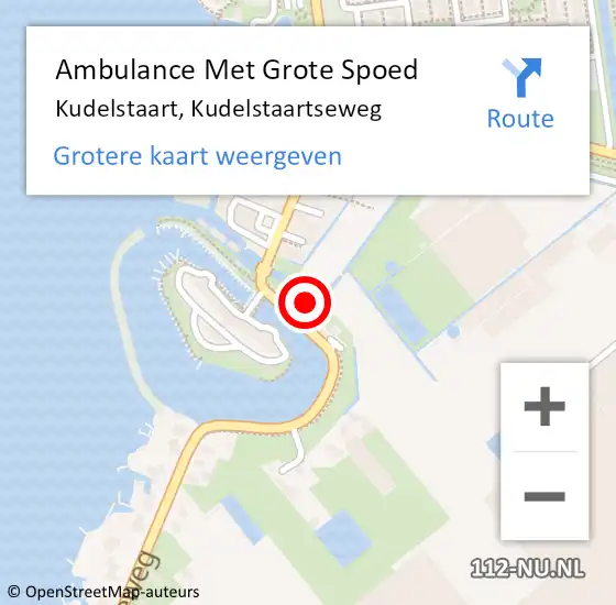 Locatie op kaart van de 112 melding: Ambulance Met Grote Spoed Naar Kudelstaart, Kudelstaartseweg op 29 februari 2024 21:37