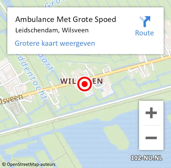 Locatie op kaart van de 112 melding: Ambulance Met Grote Spoed Naar Leidschendam, Wilsveen op 2 maart 2024 20:33