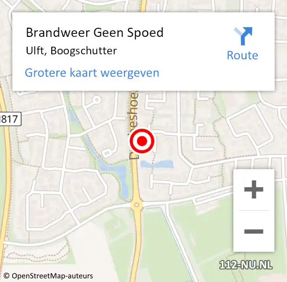 Locatie op kaart van de 112 melding: Brandweer Geen Spoed Naar Ulft, Boogschutter op 4 maart 2024 19:51