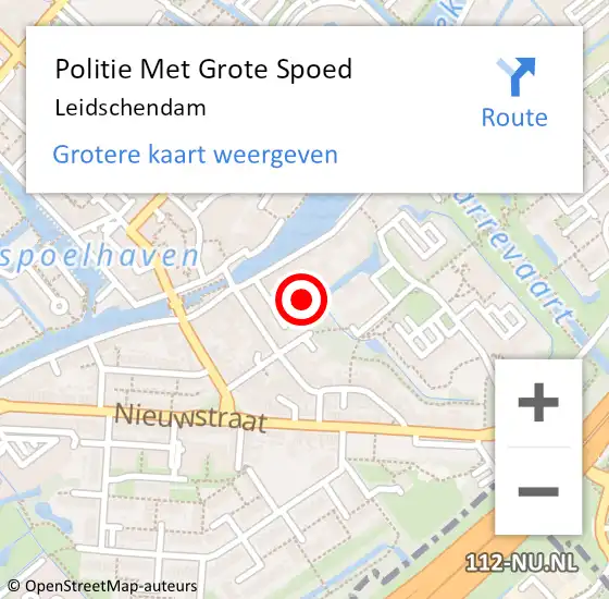 Locatie op kaart van de 112 melding: Politie Met Grote Spoed Naar Voorburg op 5 maart 2024 09:04