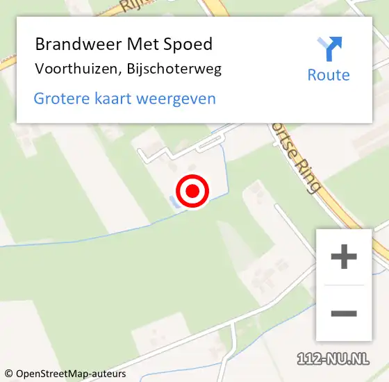 Locatie op kaart van de 112 melding: Brandweer Met Spoed Naar Voorthuizen, Bijschoterweg op 5 maart 2024 15:26