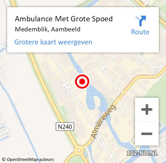 Locatie op kaart van de 112 melding: Ambulance Met Grote Spoed Naar Medemblik, Aambeeld op 6 maart 2024 06:57