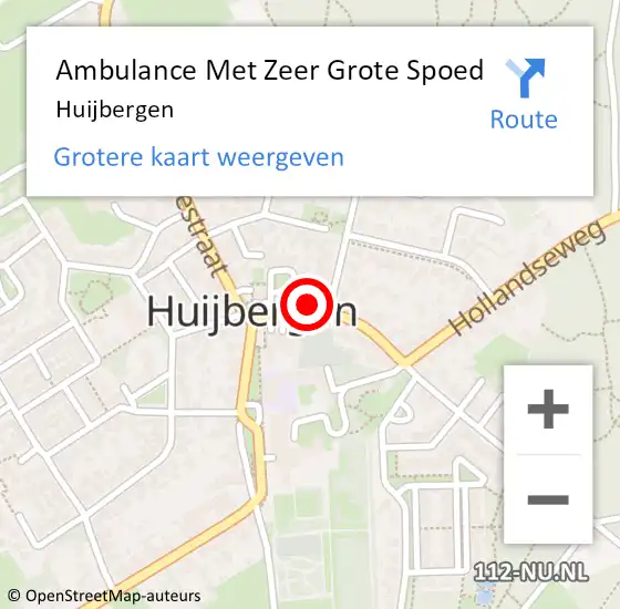 Locatie op kaart van de 112 melding: Ambulance Met Zeer Grote Spoed Naar Huijbergen op 10 maart 2024 06:23