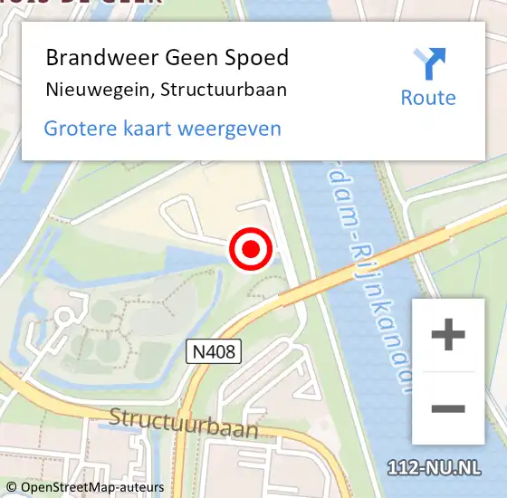 Locatie op kaart van de 112 melding: Brandweer Geen Spoed Naar Nieuwegein, Structuurbaan op 12 maart 2024 08:52