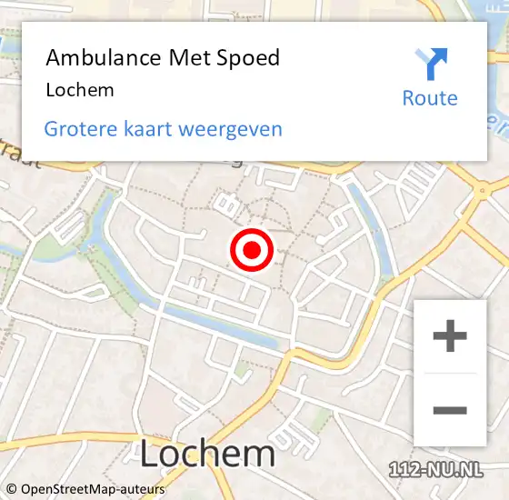 Locatie op kaart van de 112 melding: Ambulance Met Spoed Naar Lochem op 12 maart 2024 23:56