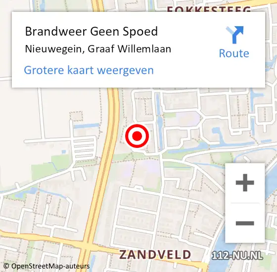 Locatie op kaart van de 112 melding: Brandweer Geen Spoed Naar Nieuwegein, Graaf Willemlaan op 16 maart 2024 00:10