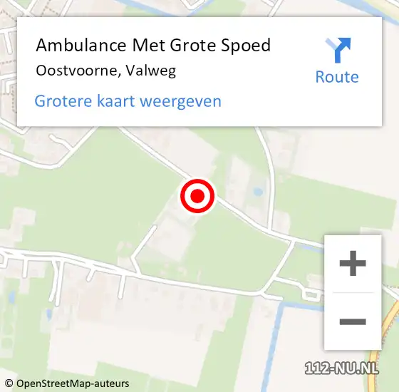 Locatie op kaart van de 112 melding: Ambulance Met Grote Spoed Naar Oostvoorne, Valweg op 21 maart 2024 05:32