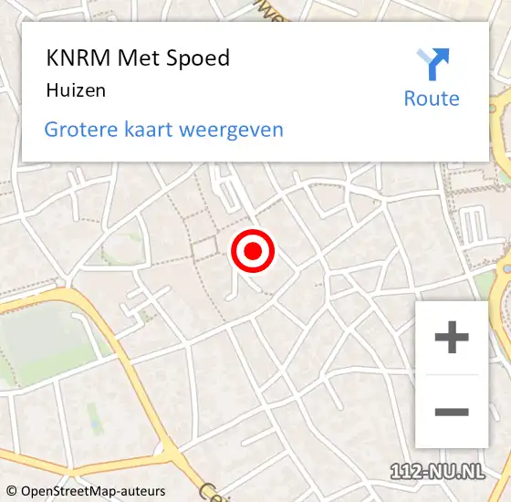 Locatie op kaart van de 112 melding: KNRM Met Spoed Naar Huizen op 23 maart 2024 17:50
