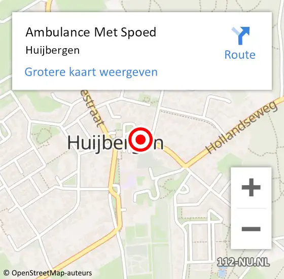 Locatie op kaart van de 112 melding: Ambulance Met Spoed Naar Huijbergen op 24 maart 2024 07:24