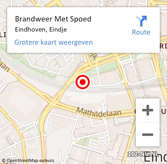 Locatie op kaart van de 112 melding: Brandweer Met Spoed Naar Eindhoven, Eindje op 25 maart 2024 19:10