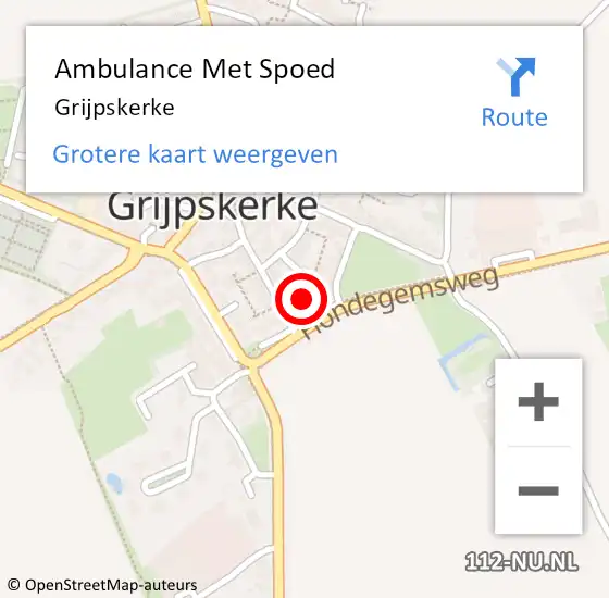 Locatie op kaart van de 112 melding: Ambulance Met Spoed Naar Grijpskerke op 26 maart 2024 13:47