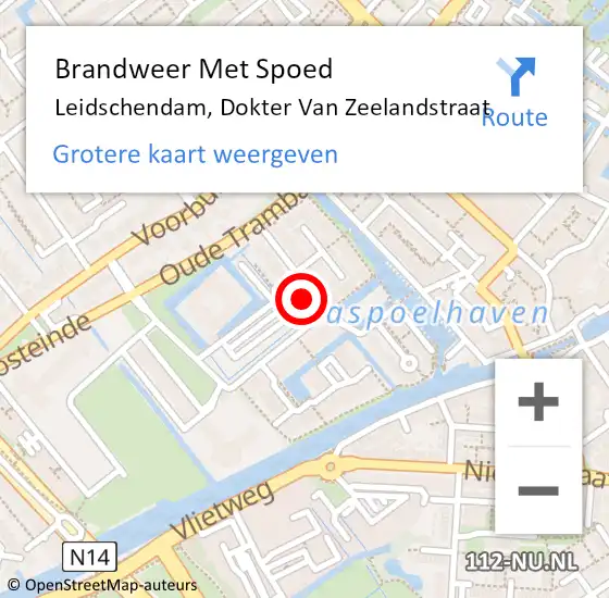 Locatie op kaart van de 112 melding: Brandweer Met Spoed Naar Leidschendam, Dokter Van Zeelandstraat op 27 maart 2024 14:20