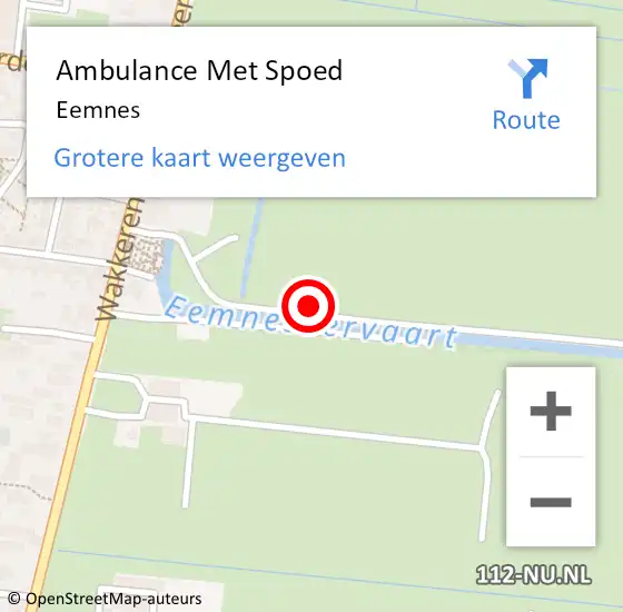 Locatie op kaart van de 112 melding: Ambulance Met Spoed Naar Eemnes op 28 maart 2024 18:25