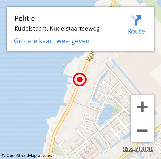 Locatie op kaart van de 112 melding: Politie Kudelstaart, Kudelstaartseweg op 30 september 2014 16:55