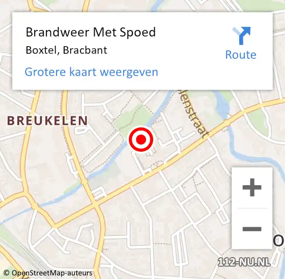 Locatie op kaart van de 112 melding: Brandweer Met Spoed Naar Boxtel, Bracbant op 31 maart 2024 20:38