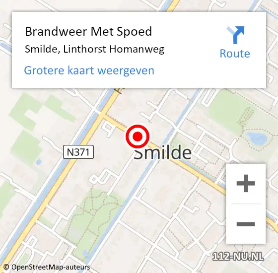 Locatie op kaart van de 112 melding: Brandweer Met Spoed Naar Smilde, Linthorst Homanweg op 31 maart 2024 23:50