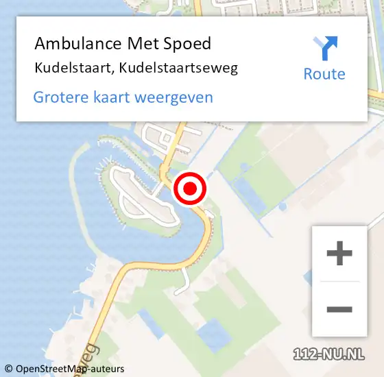 Locatie op kaart van de 112 melding: Ambulance Met Spoed Naar Kudelstaart, Kudelstaartseweg op 4 april 2024 15:11