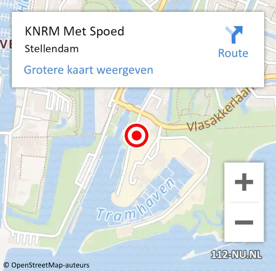 Locatie op kaart van de 112 melding: KNRM Met Spoed Naar Stellendam op 4 april 2024 16:38