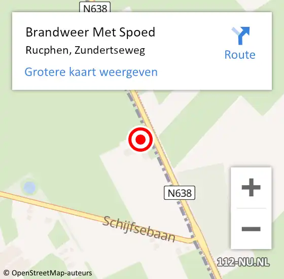 Locatie op kaart van de 112 melding: Brandweer Met Spoed Naar Rucphen, Zundertseweg op 5 april 2024 08:42