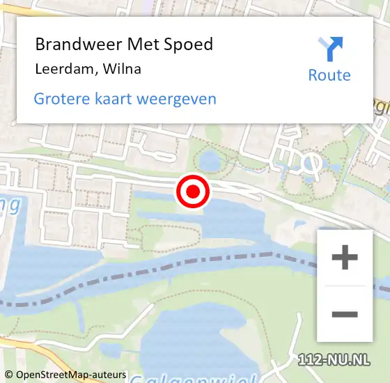 Locatie op kaart van de 112 melding: Brandweer Met Spoed Naar Leerdam, Wilna op 5 april 2024 17:19
