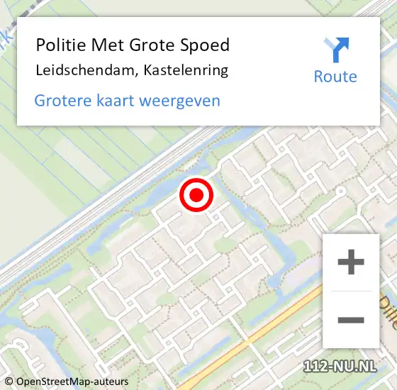 Locatie op kaart van de 112 melding: Politie Met Grote Spoed Naar Leidschendam, Kastelenring op 6 april 2024 16:01