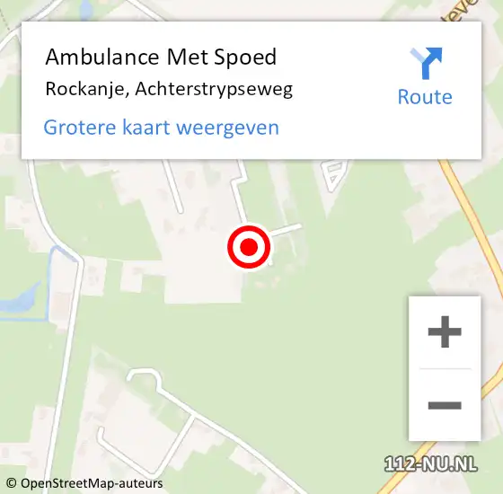 Locatie op kaart van de 112 melding: Ambulance Met Spoed Naar Rockanje, Achterstrypseweg op 6 april 2024 22:19