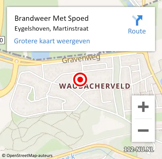Locatie op kaart van de 112 melding: Brandweer Met Spoed Naar Eygelshoven, Martinstraat op 7 april 2024 16:02