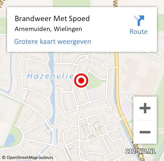 Locatie op kaart van de 112 melding: Brandweer Met Spoed Naar Arnemuiden, Wielingen op 7 april 2024 17:17