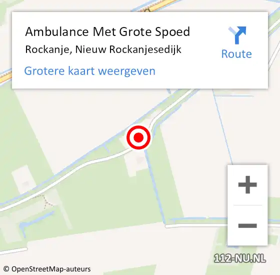 Locatie op kaart van de 112 melding: Ambulance Met Grote Spoed Naar Rockanje, Nieuw Rockanjesedijk op 9 april 2024 01:40