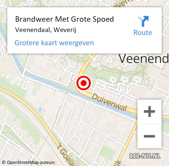 Locatie op kaart van de 112 melding: Brandweer Met Grote Spoed Naar Veenendaal, Weverij op 9 april 2024 23:32