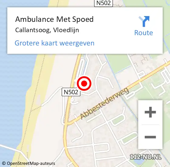 Locatie op kaart van de 112 melding: Ambulance Met Spoed Naar Callantsoog, Vloedlijn op 15 april 2024 05:59