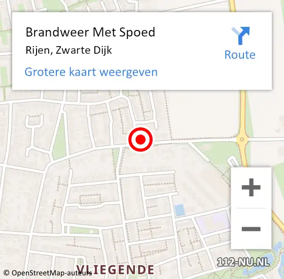 Locatie op kaart van de 112 melding: Brandweer Met Spoed Naar Rijen, Zwarte Dijk op 15 april 2024 14:55