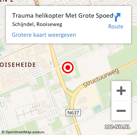 Locatie op kaart van de 112 melding: Trauma helikopter Met Grote Spoed Naar Schijndel, Rooiseweg op 17 april 2024 16:36