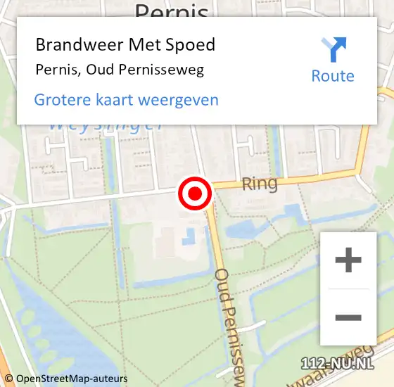 Locatie op kaart van de 112 melding: Brandweer Met Spoed Naar Pernis, Oud Pernisseweg op 19 april 2024 07:58