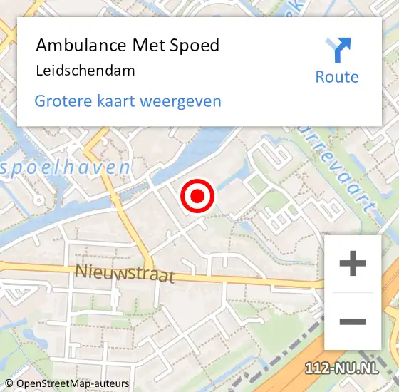 Locatie op kaart van de 112 melding: Ambulance Met Spoed Naar Leidschendam op 24 april 2024 10:44