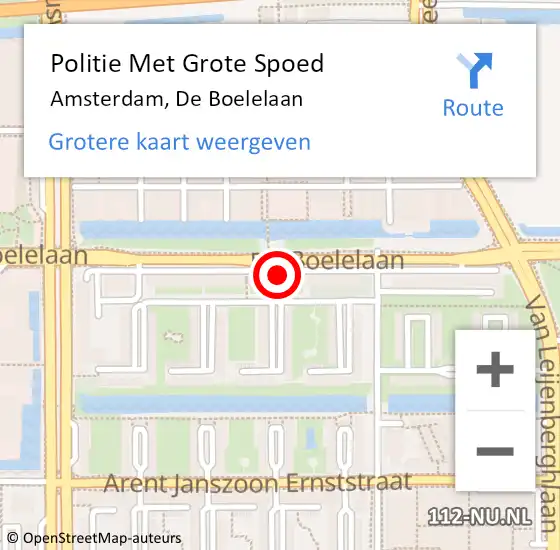 Locatie op kaart van de 112 melding: Politie Met Grote Spoed Naar Amsterdam, De Boelelaan op 24 april 2024 17:02