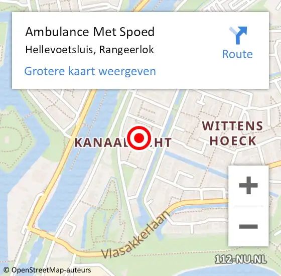 Locatie op kaart van de 112 melding: Ambulance Met Spoed Naar Hellevoetsluis, Rangeerlok op 25 april 2024 07:20