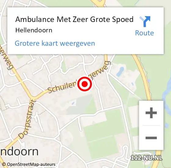 Locatie op kaart van de 112 melding: Ambulance Met Zeer Grote Spoed Naar Hellendoorn op 27 april 2024 21:16