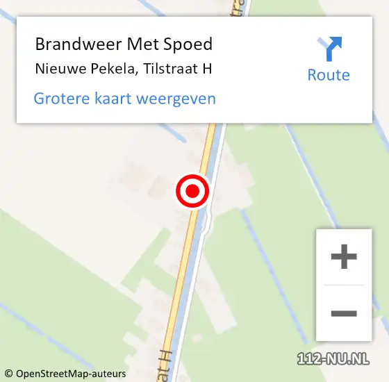 Locatie op kaart van de 112 melding: Brandweer Met Spoed Naar Nieuwe Pekela, Tilstraat H op 28 april 2024 07:41