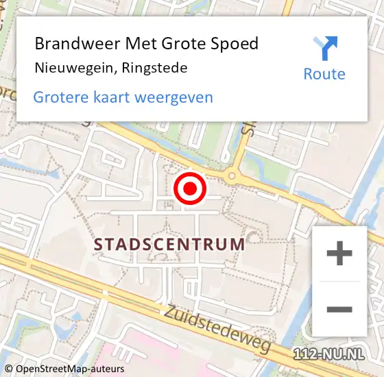 Locatie op kaart van de 112 melding: Brandweer Met Grote Spoed Naar Nieuwegein, Ringstede op 28 april 2024 23:31