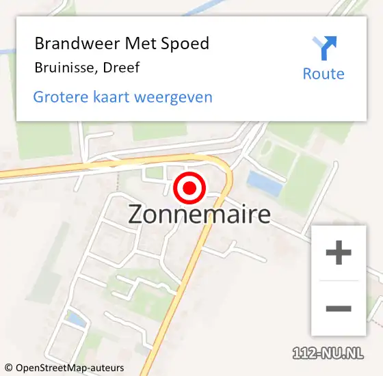 Locatie op kaart van de 112 melding: Brandweer Met Spoed Naar Bruinisse, Dreef op 30 april 2024 12:01