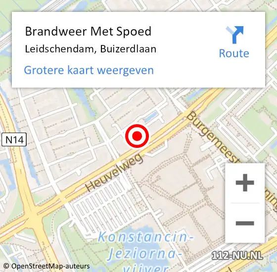 Locatie op kaart van de 112 melding: Brandweer Met Spoed Naar Leidschendam, Buizerdlaan op 30 april 2024 21:56