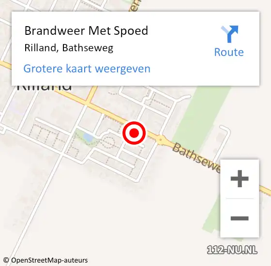 Locatie op kaart van de 112 melding: Brandweer Met Spoed Naar Rilland, Bathseweg op 2 mei 2024 19:05