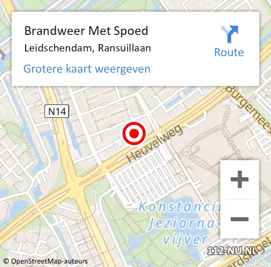 Locatie op kaart van de 112 melding: Brandweer Met Spoed Naar Leidschendam, Ransuillaan op 2 mei 2024 23:18