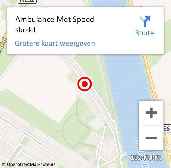 Locatie op kaart van de 112 melding: Ambulance Met Spoed Naar Sluiskil op 3 mei 2024 12:28