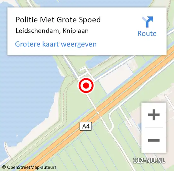 Locatie op kaart van de 112 melding: Politie Met Grote Spoed Naar Leidschendam, Kniplaan op 3 mei 2024 12:47