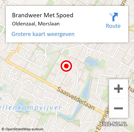 Locatie op kaart van de 112 melding: Brandweer Met Spoed Naar Oldenzaal, Morslaan op 3 mei 2024 12:52