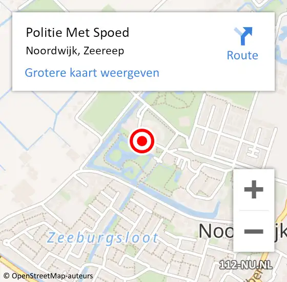 Locatie op kaart van de 112 melding: Politie Met Spoed Naar Noordwijk, Zeereep op 3 mei 2024 21:08